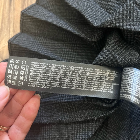 MANGO MNG Accordion Pleated Checked Midi Retro Skirt 4 - Picture 5 of 16